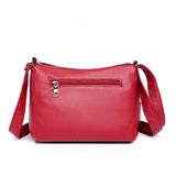 Vintage PU Leather Crossbody Bag Large Capacity Female Shoulder Bag