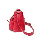 Vintage PU Leather Crossbody Bag Large Capacity Female Shoulder Bag