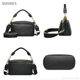 High Cow Leather Women's Handbag Small Female Messenger Bag