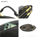 High Cow Leather Women's Handbag Small Female Messenger Bag