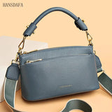High Cow Leather Women's Handbag Small Female Messenger Bag