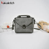 Vintage Casual Women PU Leather Small Handbag Ladies Shoulder Crossbody Bag