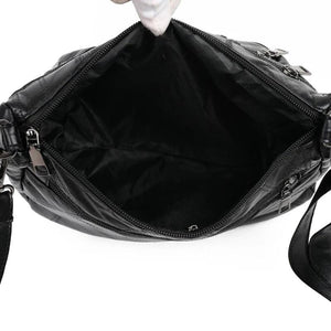 Retro Leather Shoulder Bag for Women