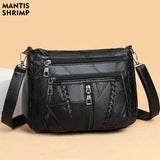 Retro Leather Shoulder Bag for Women
