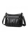 Retro Leather Shoulder Bag for Women