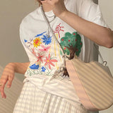 Shoulder Bags Women Irregular Panelled Handbags PU Leather