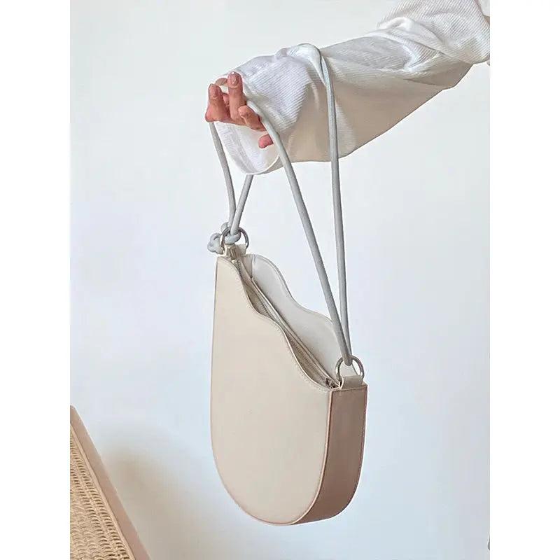 Shoulder Bags Women Irregular Panelled Handbags PU Leather