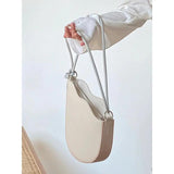 Shoulder Bags Women Irregular Panelled Handbags PU Leather