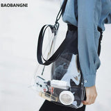 Clear Shoulder Bag Women Handbags Versatile Messenger Bag
