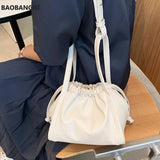 Female Summer Net Red Bucket Bag Portable Messenger Bag