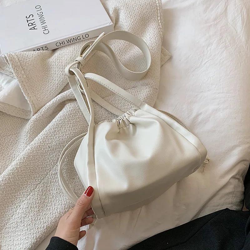 Female Summer Net Red Bucket Bag Portable Messenger Bag