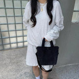 Velvet Handbag Small Tote Winter Candy Shoulder Bag Pouch Clutch