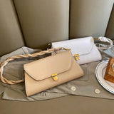 Solid Women's Shoulder Bag Vintage Ladies Crossbody Bag Pu Leather