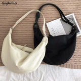 Large Capacity Crossbody Shoulder Bag Solid Color