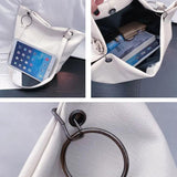 Shoulder Bags Women Soft PU Leather Casual Totes Big Capacity Cross-body
