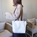 Shoulder Bags Women Soft PU Leather Casual Totes Big Capacity Cross-body
