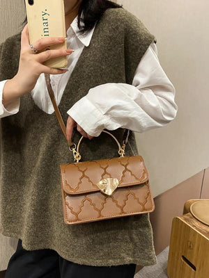 French Casual Shoulder Bag For Women Spring Texture All-match Square Bags