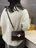 French Casual Shoulder Bag For Women Spring Texture All-match Square Bags