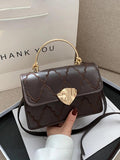 French Casual Shoulder Bag For Women Spring Texture All-match Square Bags
