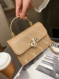 French Casual Shoulder Bag For Women Spring Texture All-match Square Bags
