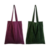 Flannel Shoulder Bag Eco Friendly Shopping Handbags