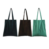 Flannel Shoulder Bag Eco Friendly Shopping Handbags