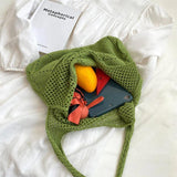 Summer Women Large Crochet Shoulder Bag Bohemian Beach Mesh Straw