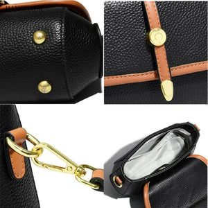 Leather Crossbody Bag for Women Solid Cow Leather Shoulder Bag