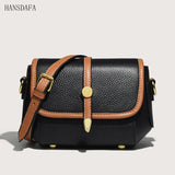 Leather Crossbody Bag for Women Solid Cow Leather Shoulder Bag