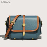 Leather Crossbody Bag for Women Solid Cow Leather Shoulder Bag