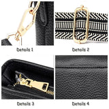 Vintage Leather Bucket Tote Shoulder Bag