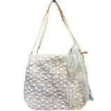Women Lace Woven Shoulder Bag Embroidered Bucket Beach Bags