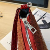 Crocodile Leather Retro Shoulder Bag Solid Ladies Totes