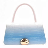 Gradient Crocodile Pattern Shoulder Bag for Women