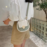 Shoulder Bags Women Panelled Leisure Cross Body Sweet Teens Females Handbags