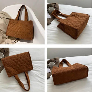 Corduroy Shoulder Bag Japanese Canvas Messenger Handbag