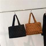 Corduroy Shoulder Bag Japanese Canvas Messenger Handbag