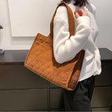 Corduroy Shoulder Bag Japanese Canvas Messenger Handbag