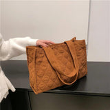Corduroy Shoulder Bag Japanese Canvas Messenger Handbag