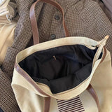 Retro Women Shoulder Bag Large Capacity Canvas Handbag
