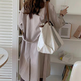 Retro Women Shoulder Bag Large Capacity Canvas Handbag