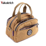 Women's Nylon Tote Shoulder Bag Waterproof Crossbody School Bag