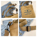 Womens Shoulder Bags Letter Canvas Handbag Crossbody