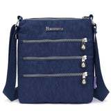 Waterproof Nylon Messenger Bag Crossbody Tote for Women