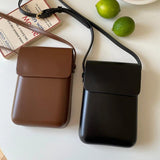 Vintage Pu Leather Square Shoulder Bag for Women
