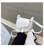 Women's PU Leather Crossbody Bag Spring Handbag Solid Shoulder Bag