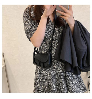 Women's PU Leather Crossbody Bag Spring Handbag Solid Shoulder Bag
