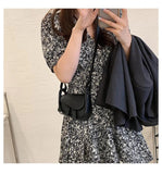 Women's PU Leather Crossbody Bag Spring Handbag Solid Shoulder Bag