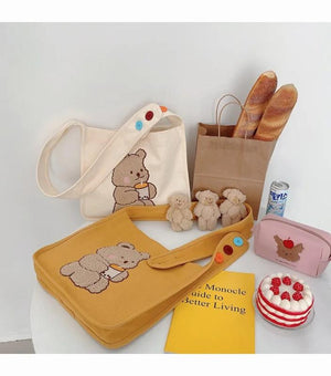 Large Capacity Cotton Cloth Tote Soft Shopping Bags Girls Book Bag Women Canvas