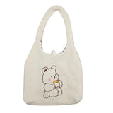 Large Capacity Cotton Cloth Tote Soft Shopping Bags Girls Book Bag Women Canvas